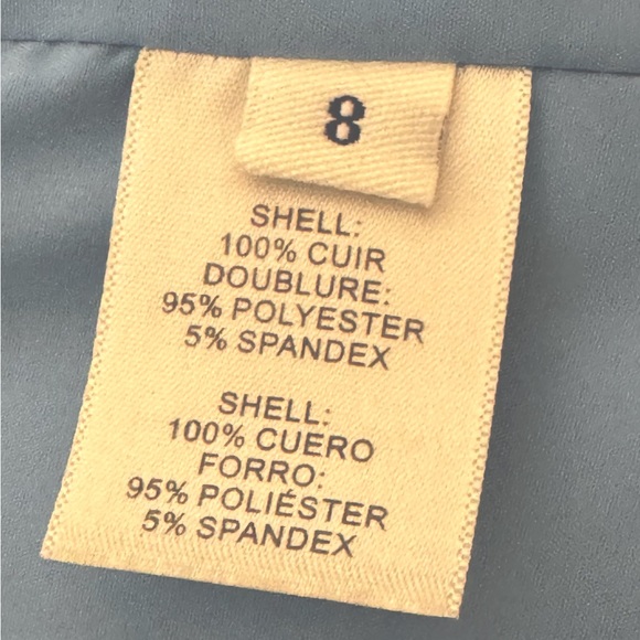 DONCASTER vintage light blue leather jacket - Picture 5 of 5